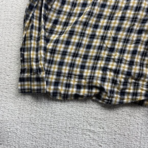 Only & Sons Slim-Fit Men's Plaid Shirt Yellow / Black Sz L Lumberjack Outdoor - Picture 16 of 16